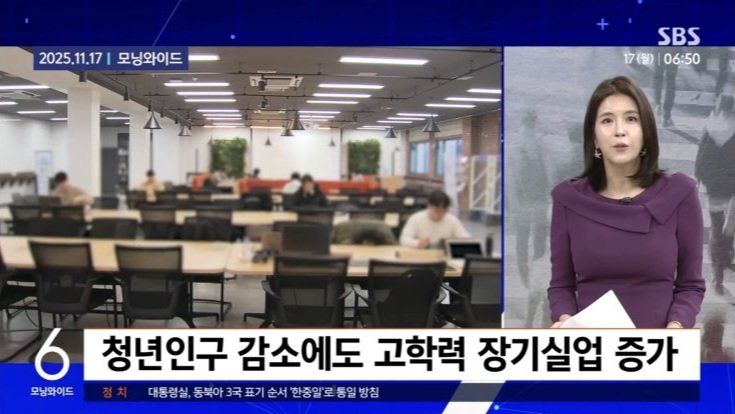 고학력자 위주로 실업율 증가중