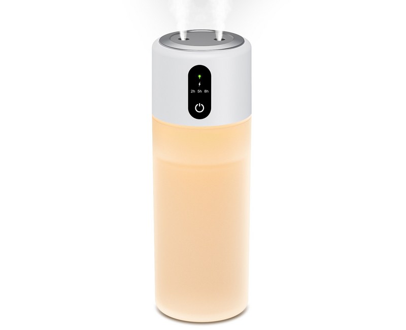 SUNGOD 미니 가습기 듀얼미스트 500ml 무소음 무선 무드등 가정용 차량용 사무실 탁상용