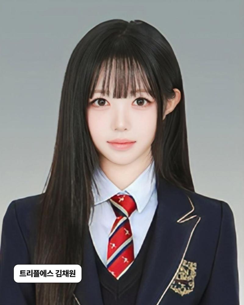 아이브 이서, 이즈나 유사랑, 트리플에스 채원, 해린, 수민(한림예고 졸업사진)