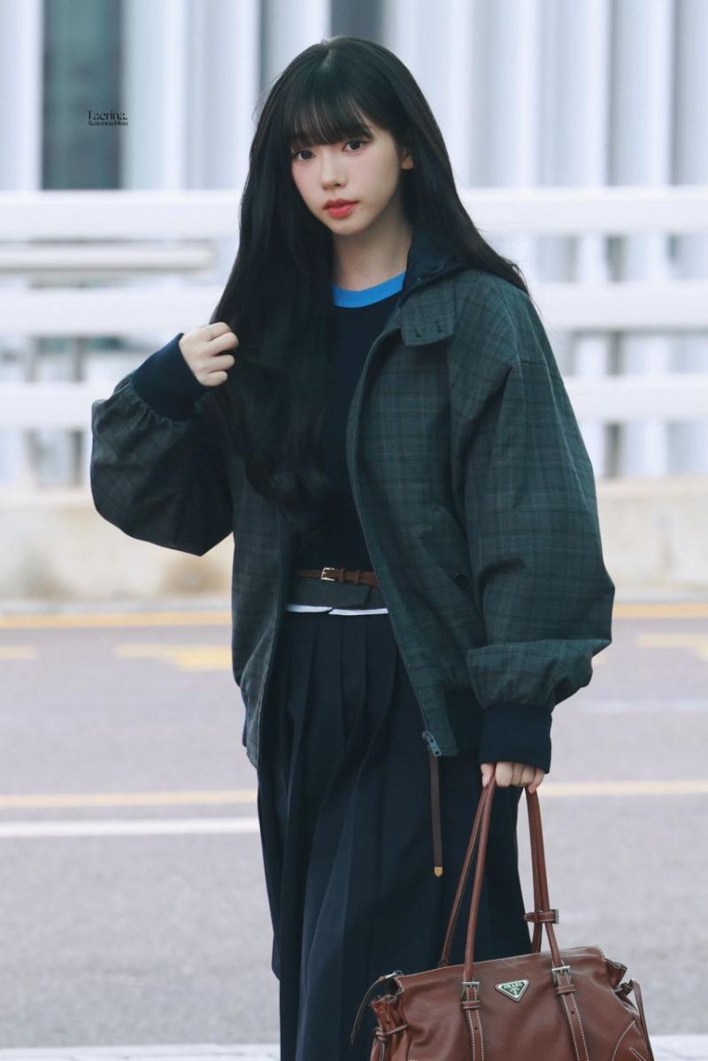 오늘자 이탈리아로 출국하는 에스파 카리나