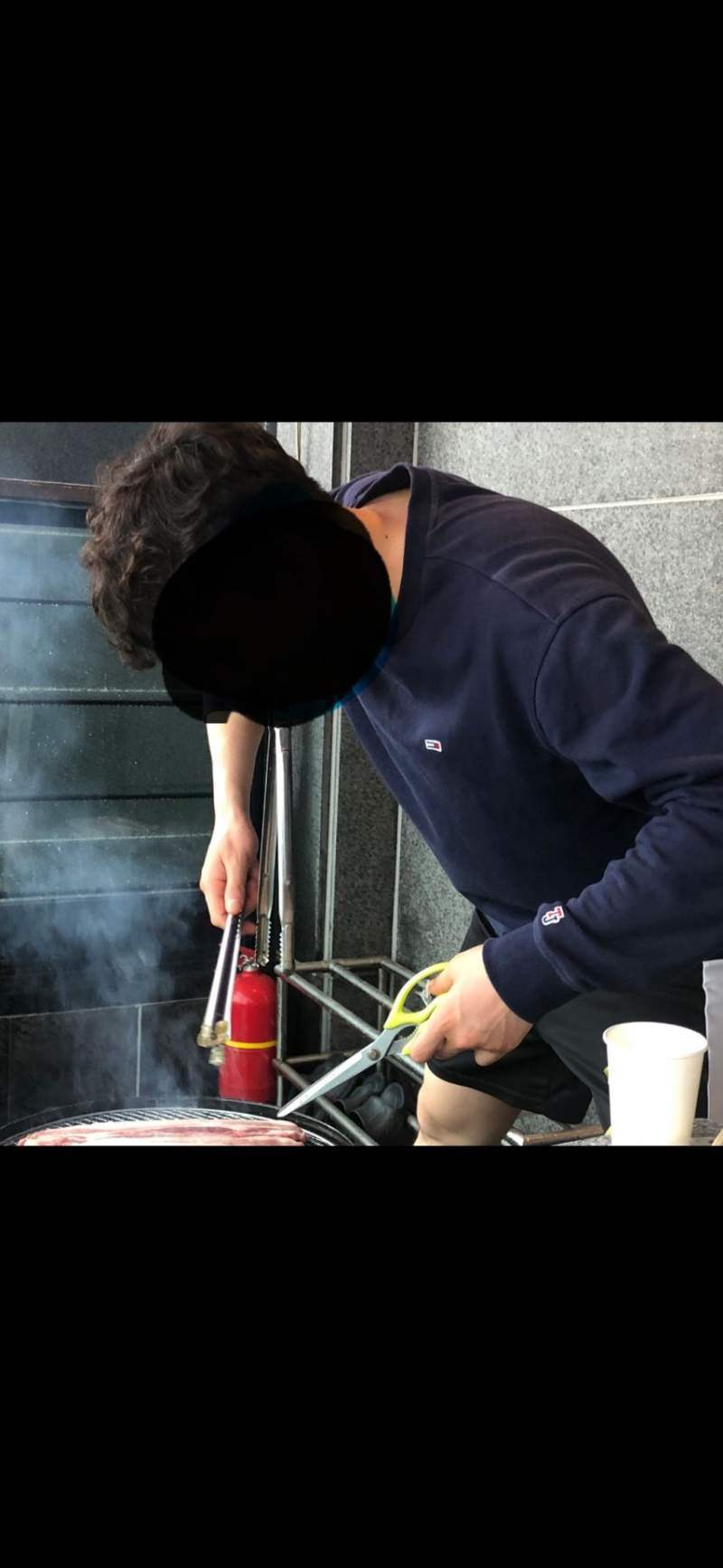 원피스 조로 같이 고기굽기