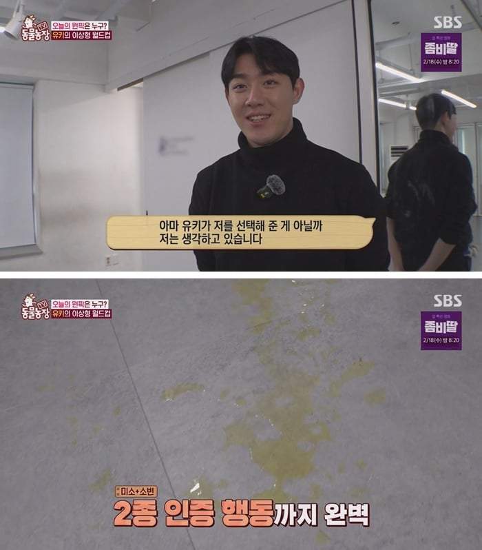 잘생긴 남자를 보면 실실웃고 오줌싸는 시바견