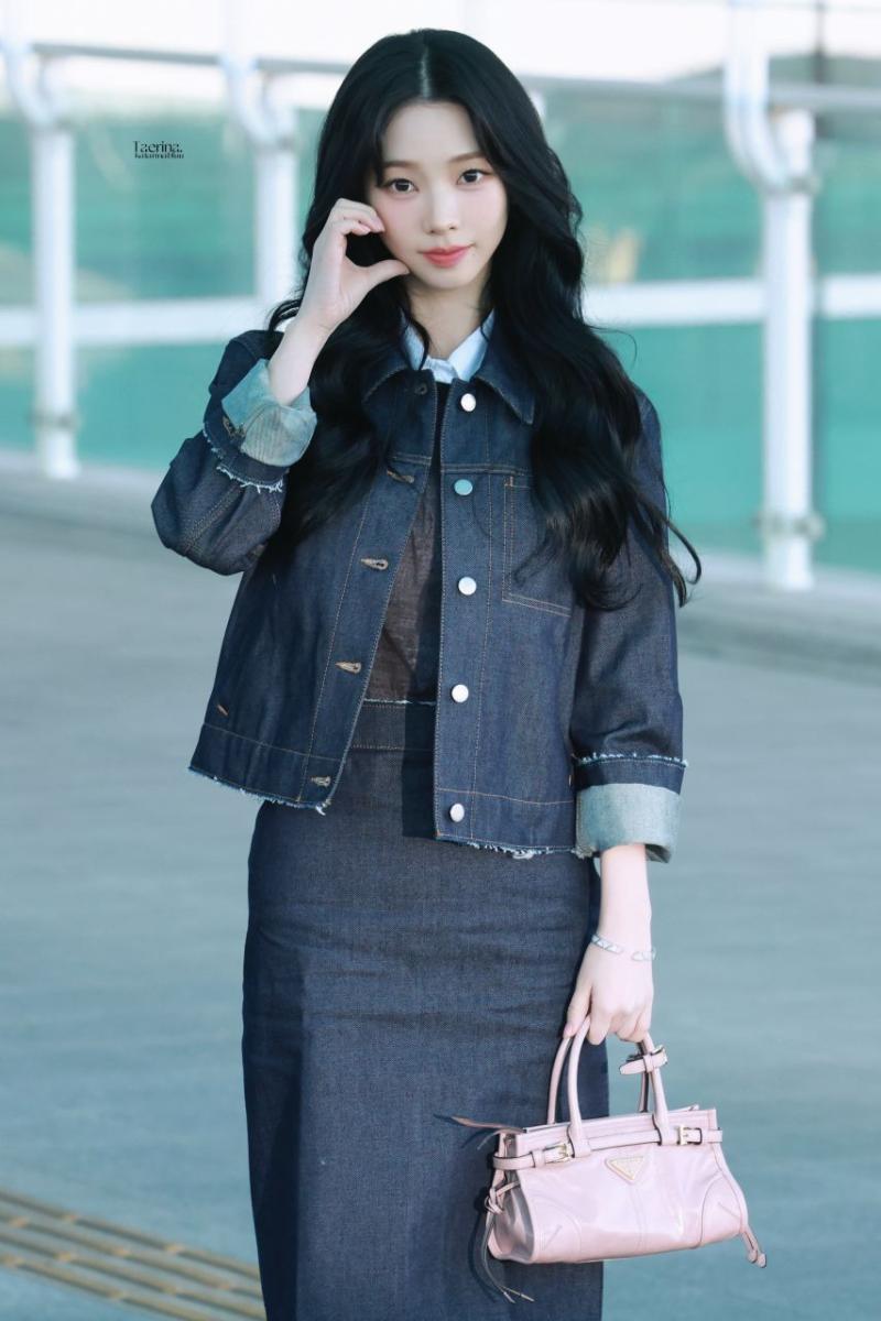오늘자 밀라노로 출국하는 에스파 카리나