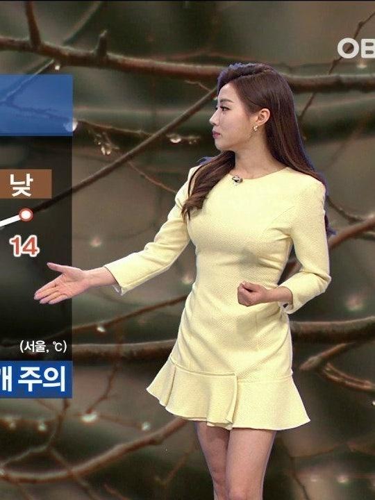 황미나 기상캐스터 비쥬얼 몸매 절대 갑