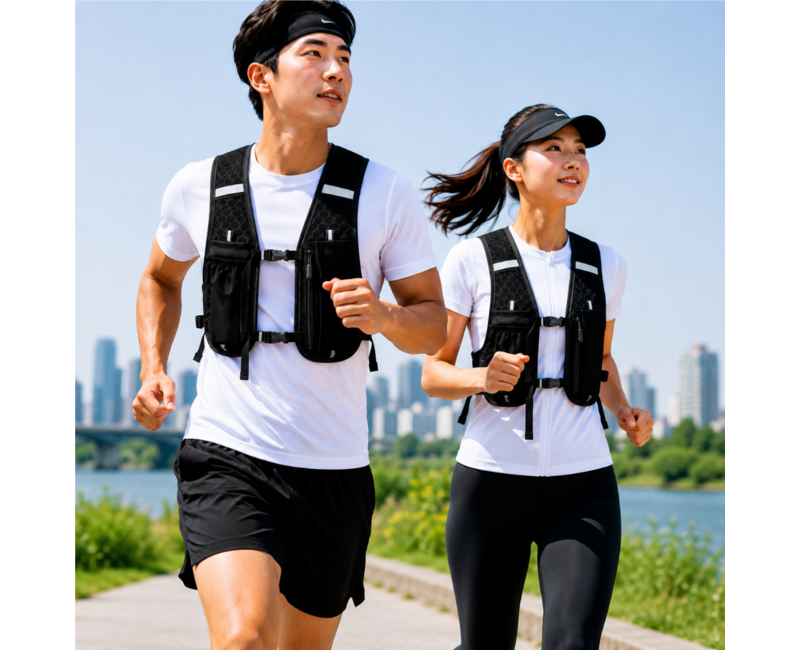 런맥스 초경량 남녀공용 트레일 러닝 조끼 마라톤 등산 백팩 베스트