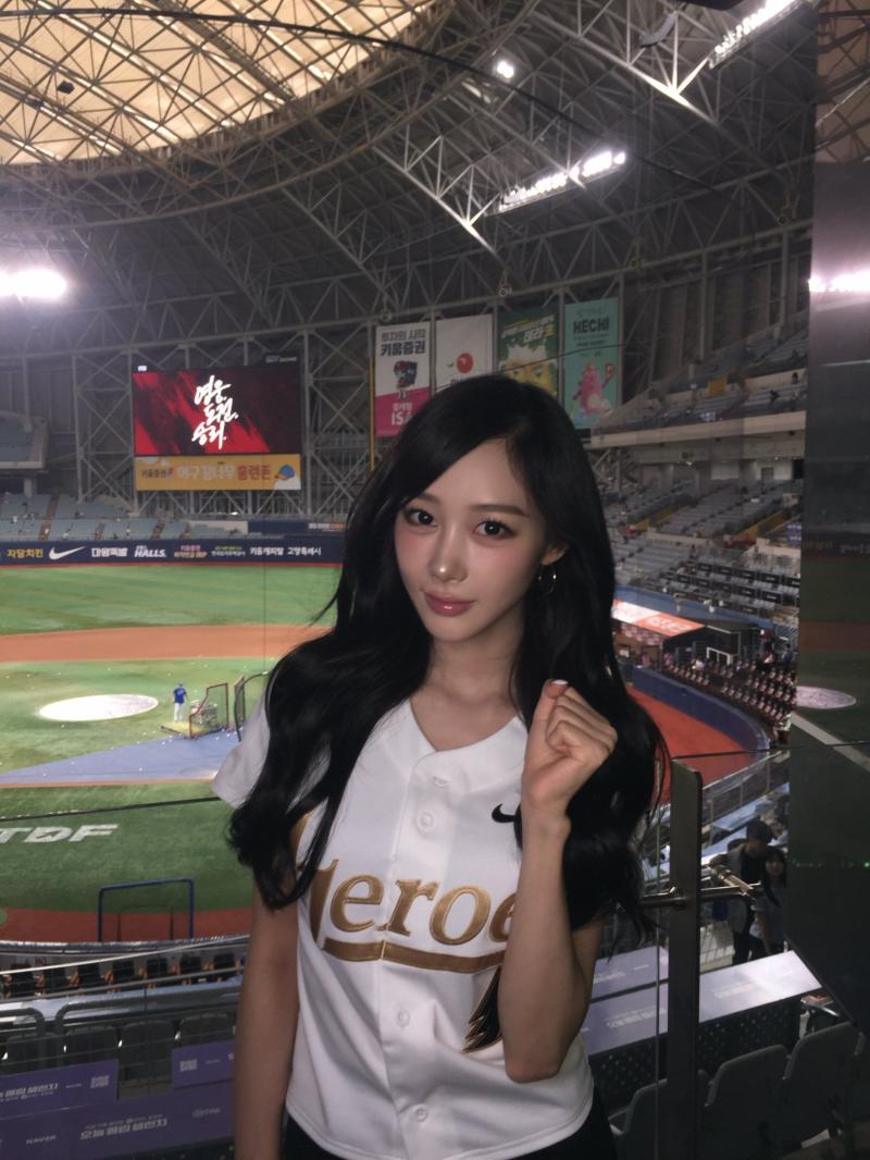 에스파 지젤 키움 히어로즈 시구