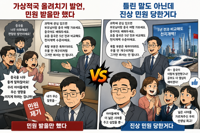 중국 칭찬했다고 민원받은 중학교 선생.jpg