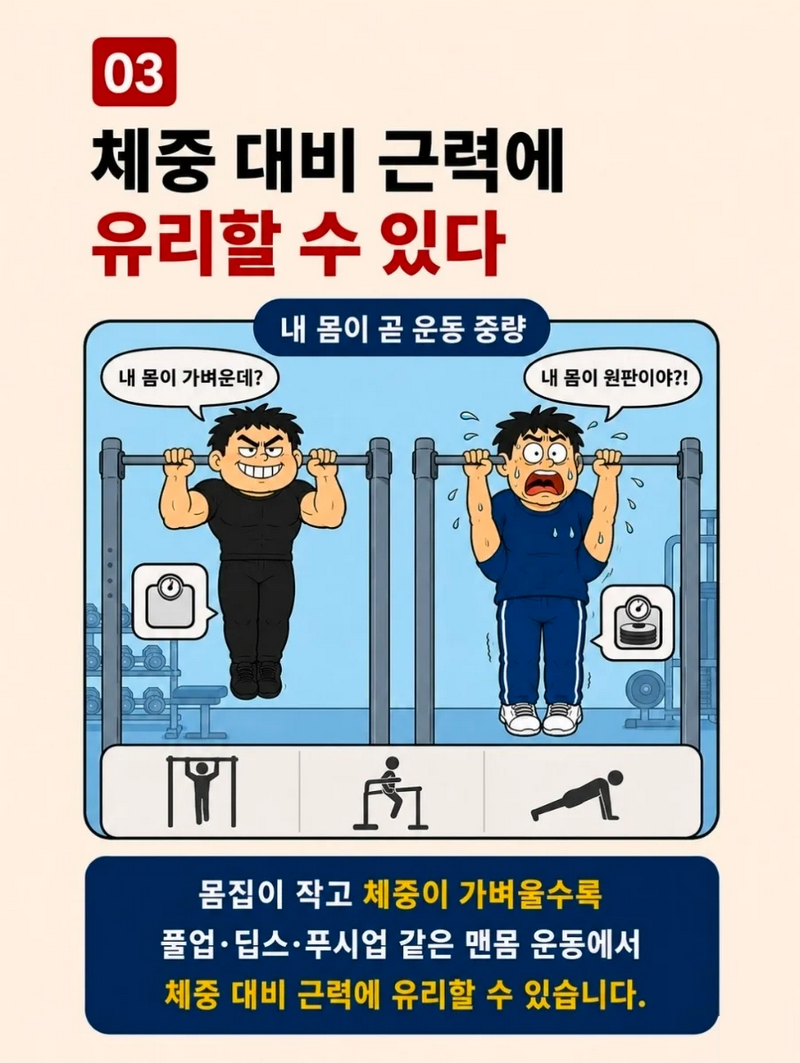 키가 작으면 헬스에 유리한(?) 이유.jpg