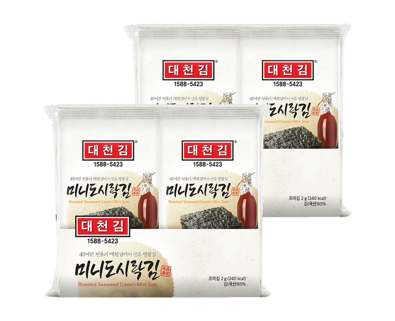 대천김 미니도시락김 G3240-K 6p