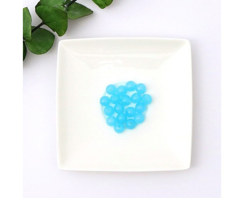 DIY 공예품 블루 구슬 0.8cm