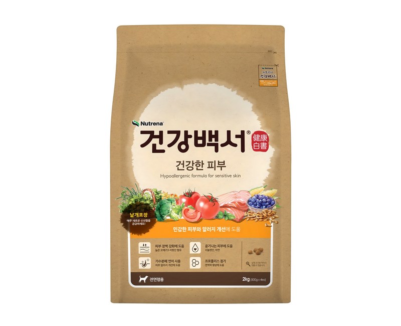 뉴트리나건강백서 강아지 건강한 피부 기능성 사료