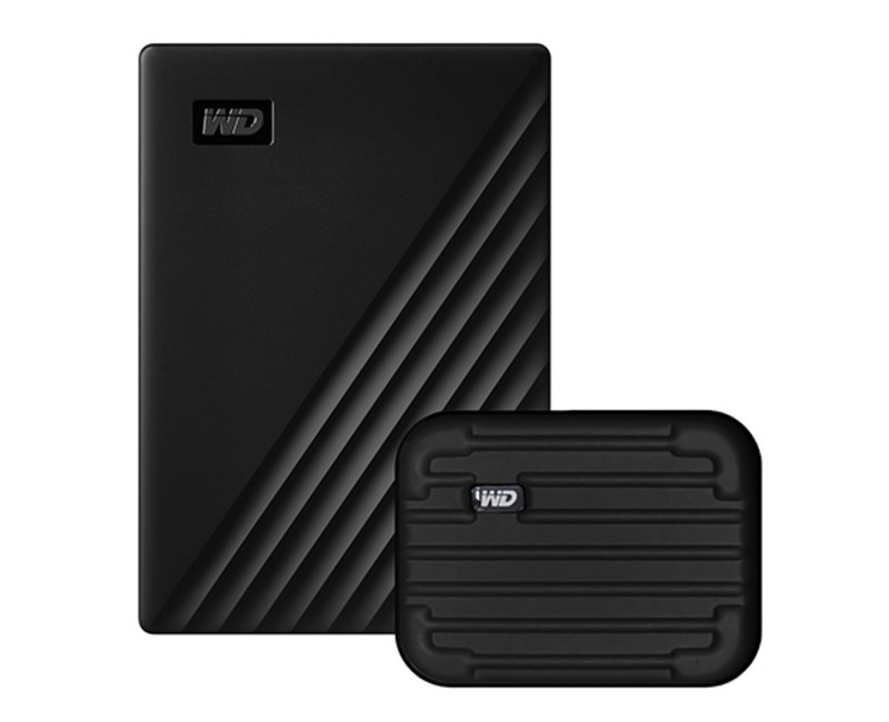 WD My Passport 휴대용 외장하드 + 파우치 WDBYFT0020BBK