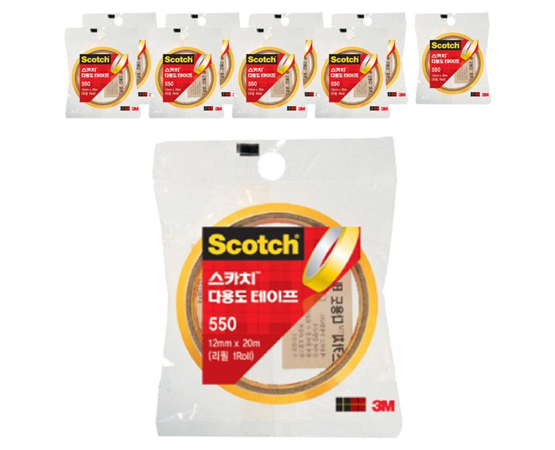 3M 다용도 테이프 550 리필 12mm x 20m