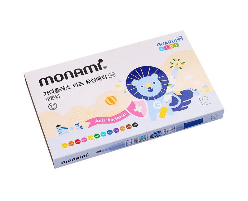 모나미 가디플러스 키즈 유성매직 세트