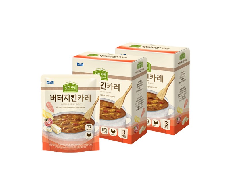 매일유업 상하키친 버터치킨카레 3p