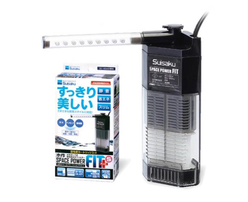 수이사쿠 측면 여과기 SPACE POWER FIT S 블랙