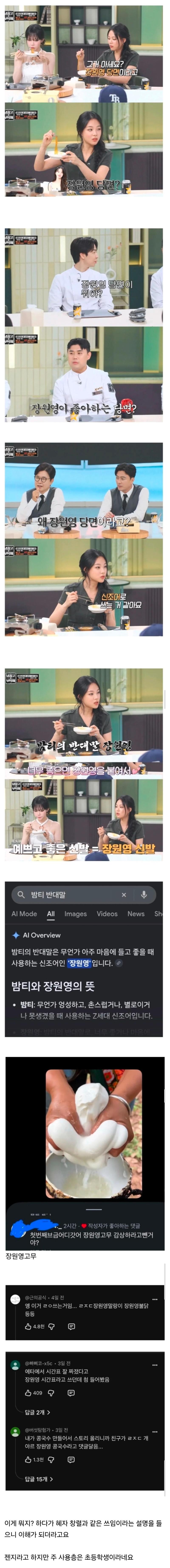 아이브 장원영 관련 실제 젠지들이 쓰는 신조어
