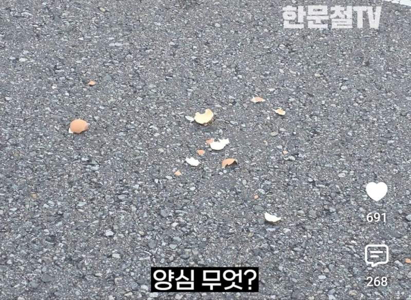 어이가 없어서 계속 보게 됐다는 제보자