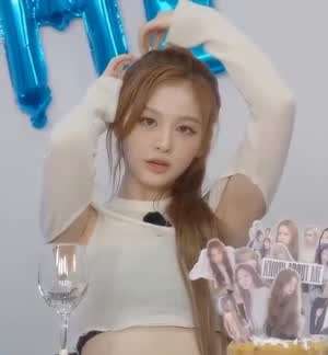 엔믹스 설윤 시스루 골지 크롭티 겨드랑이.mp4