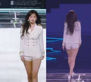 소원을말해봐 무대 제복 입은 아이브 안유진 시원한 각선미 (스압)